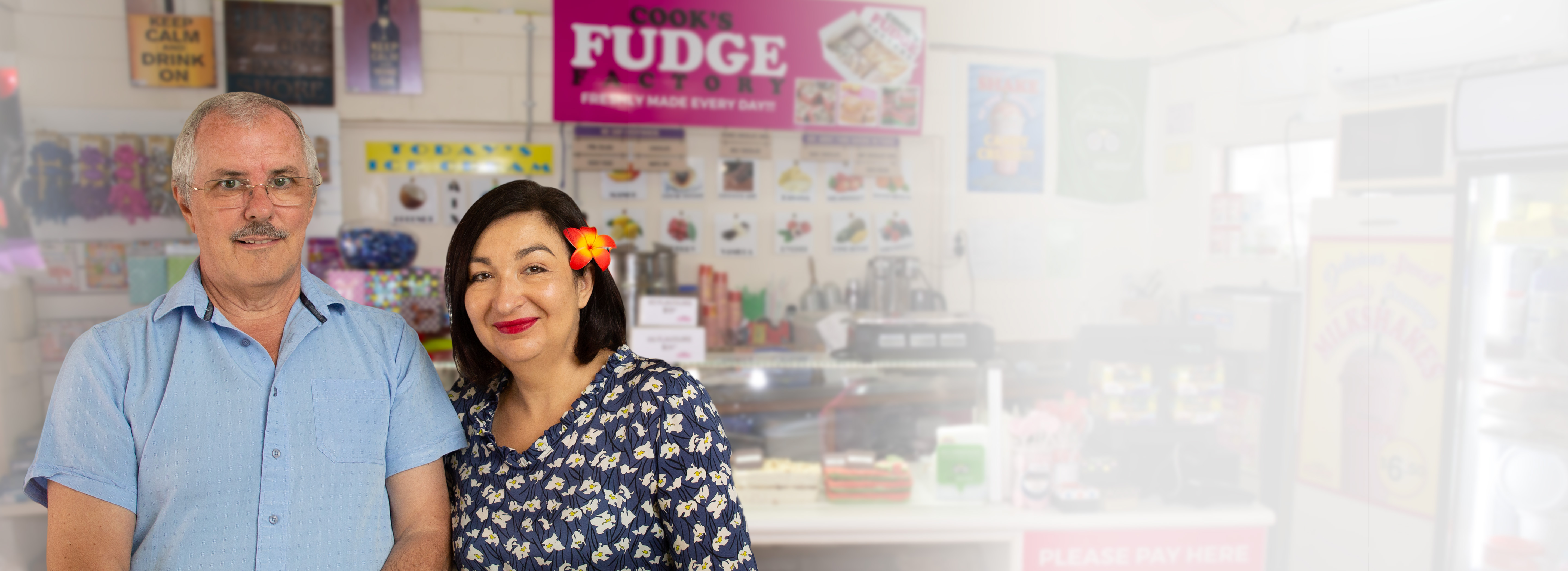 Banner - Cook Island Fudge Factory